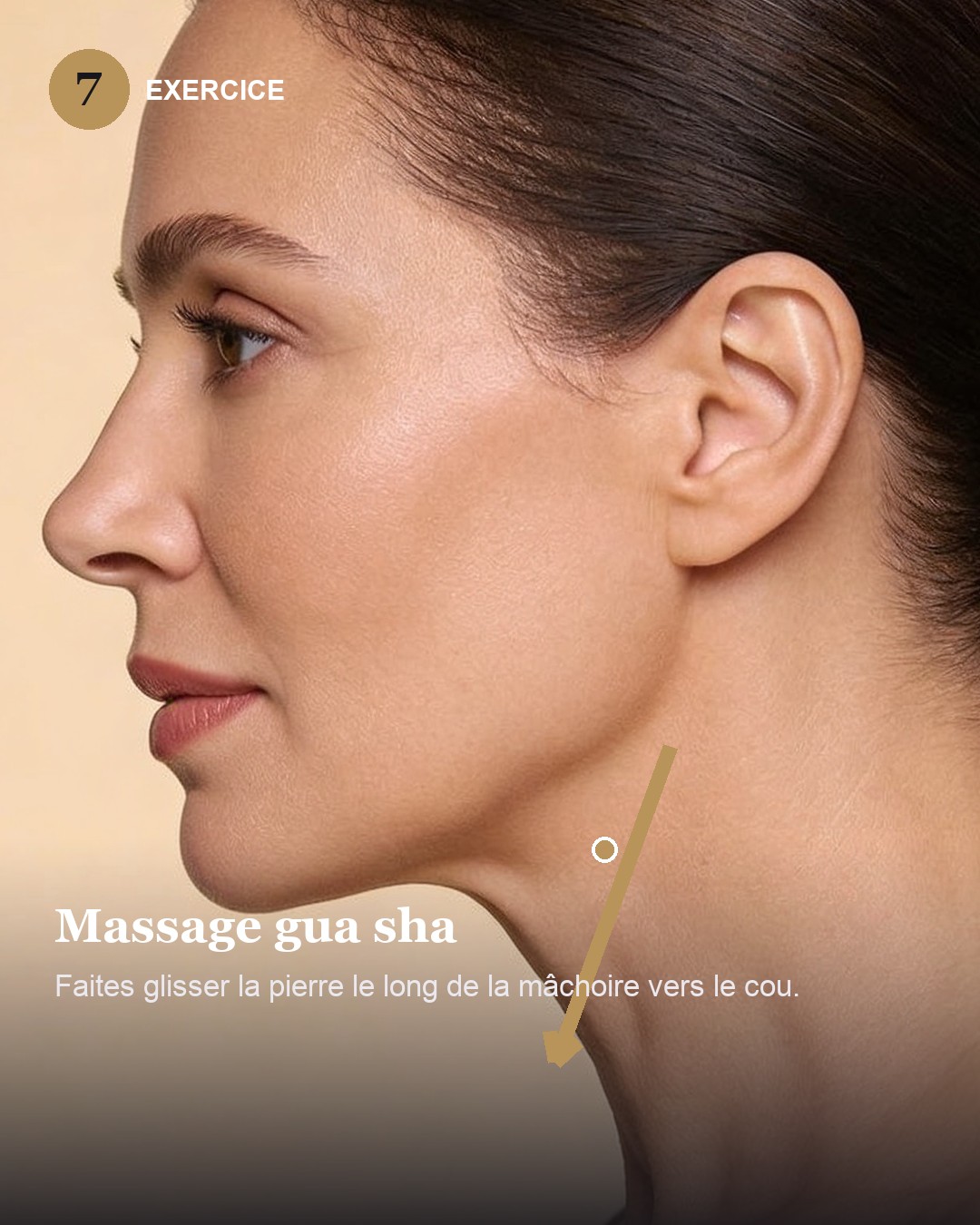 Massage gua sha de la mâchoire