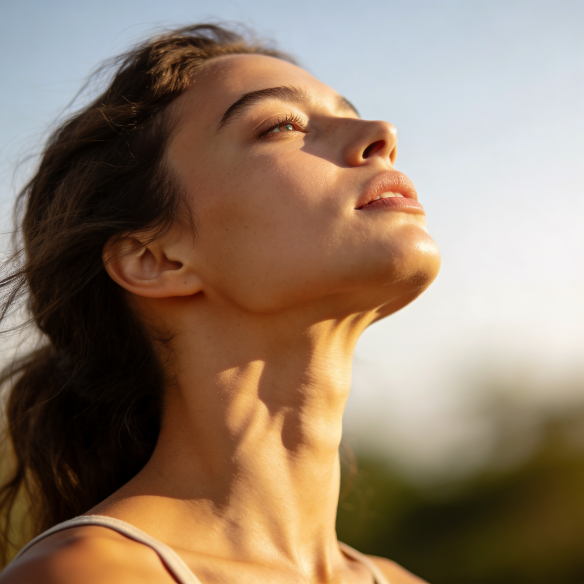 Exercice chin-lift machoire