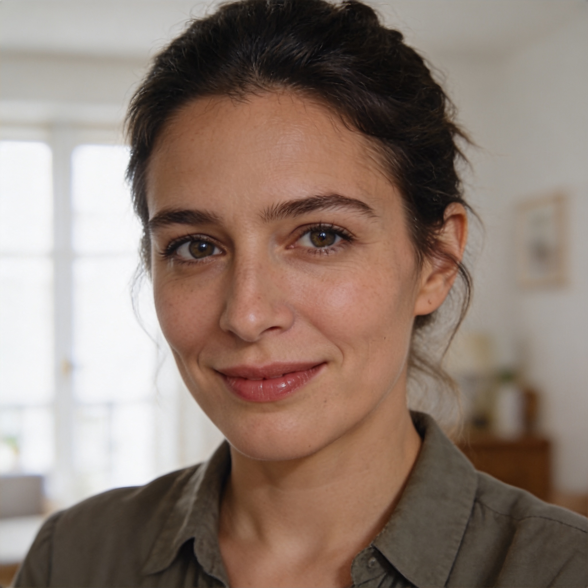 Avant après double menton Inès, 35 ans